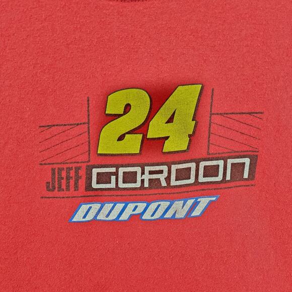 Vintage Jeff Gordon Winners Circle Mens Shirt Red Double Sided NASCAR Racing #24 - Picture 4 of 13